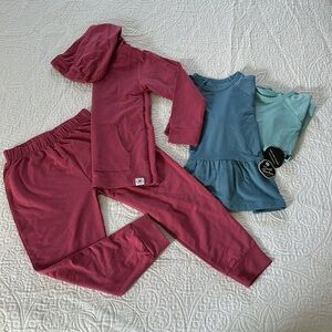 Sweet Bamboo | 5t | Jogger Set + 2 Shirts